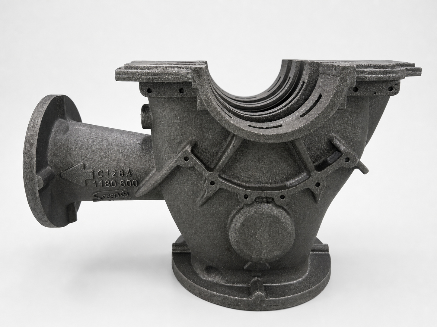 Cast iron pump casing housing produced within a two-week project lead time