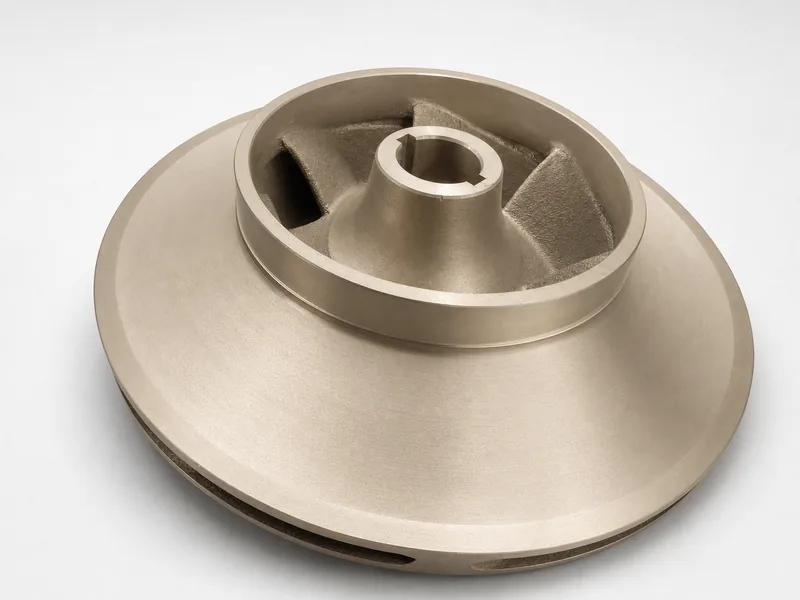 Model A closed impeller viewed from a three-quarter angle