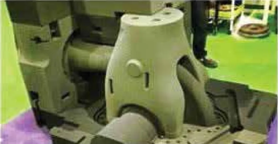 Assembly of printed sand mould sections shown in the published article.