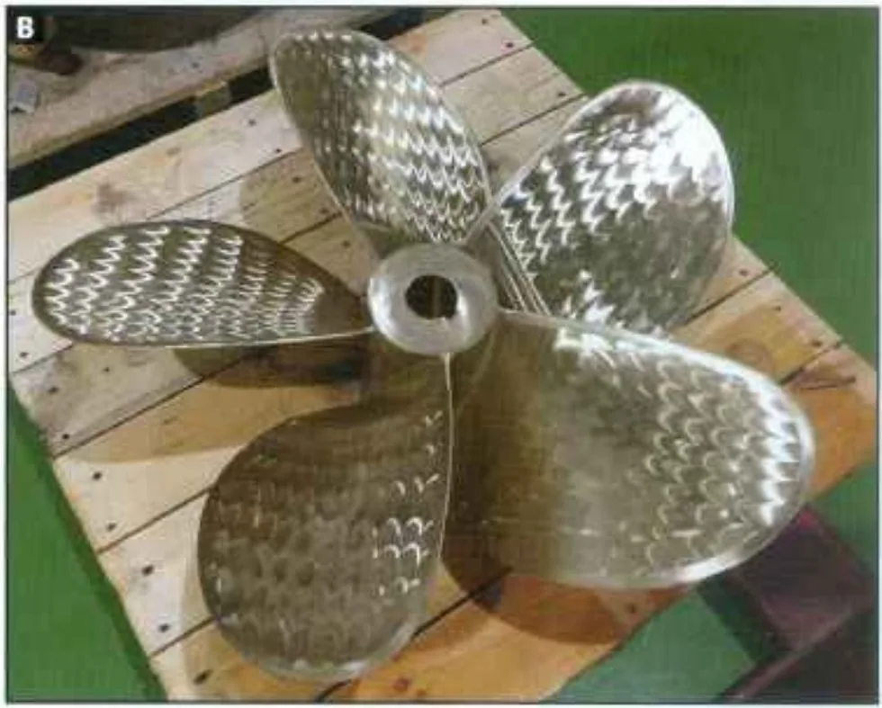 800 mm diameter aluminium bronze propeller after machining