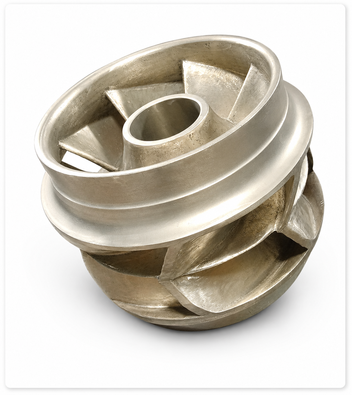 Precision cast pump impeller component