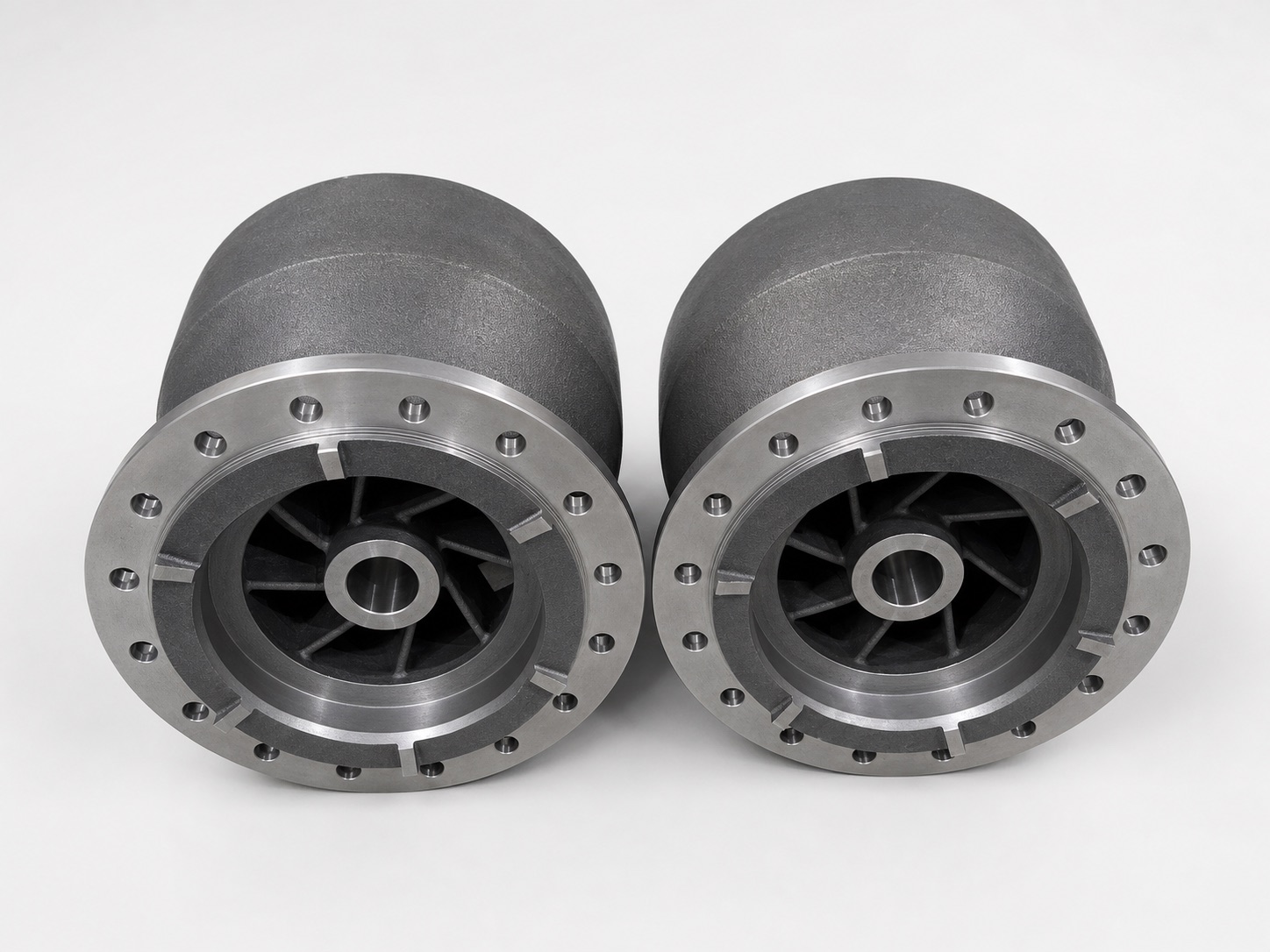 Machined steel pump bowl castings produced by Speed 3D Mold